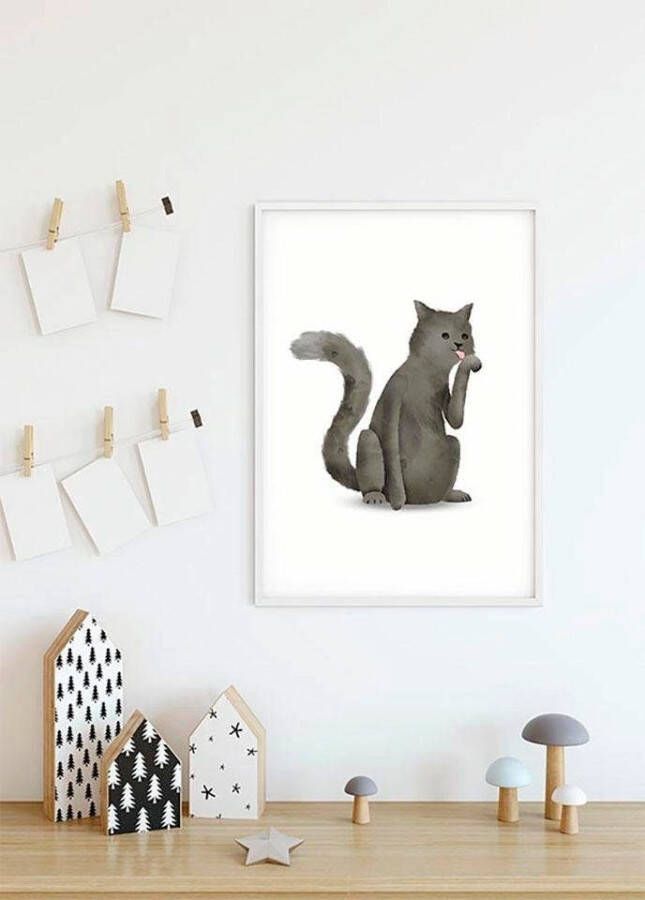 Komar Poster Cute animal CAT Kinderkamer slaapkamer woonkamer - Foto 8