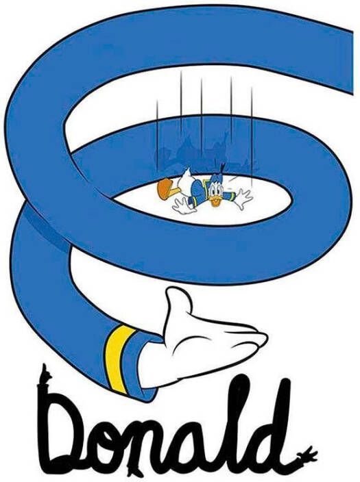 Komar Poster Donald Duck spiraal Kinderkamer slaapkamer woonkamer - Foto 8