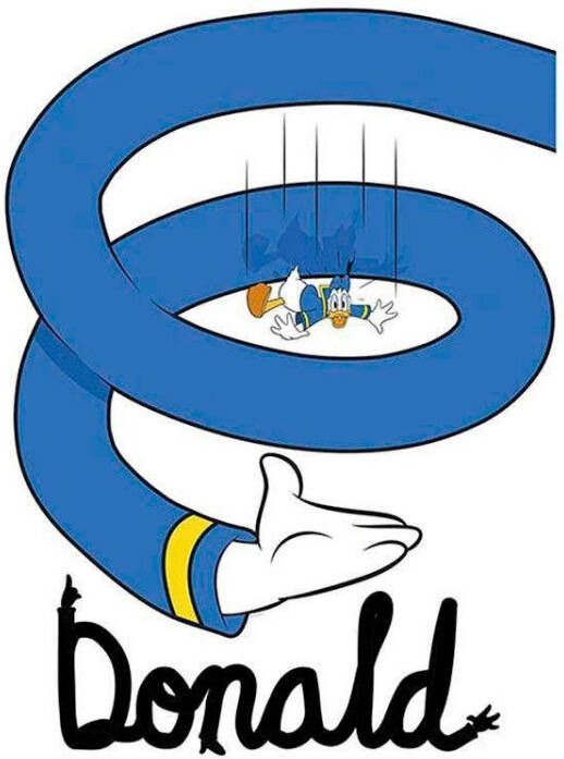Komar Poster Donald Duck spiraal Kinderkamer slaapkamer woonkamer - Foto 6