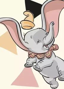 Komar Poster Dumbo Angles Hoogte: 70 cm