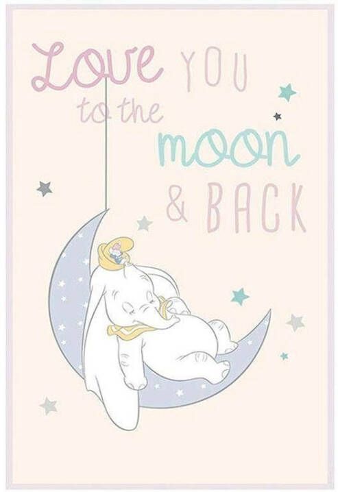Komar Wanddecoratie Dumbo Moon Wanddecoratie voor de kinderkamer zonder lijst (1 stuk) - Foto 6