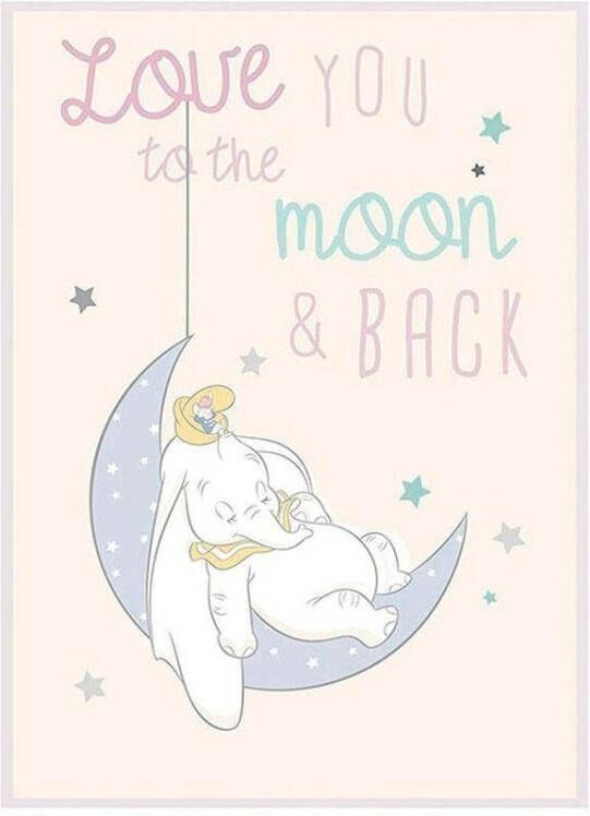 Komar Wanddecoratie Dumbo Moon Wanddecoratie voor de kinderkamer zonder lijst (1 stuk) - Foto 8