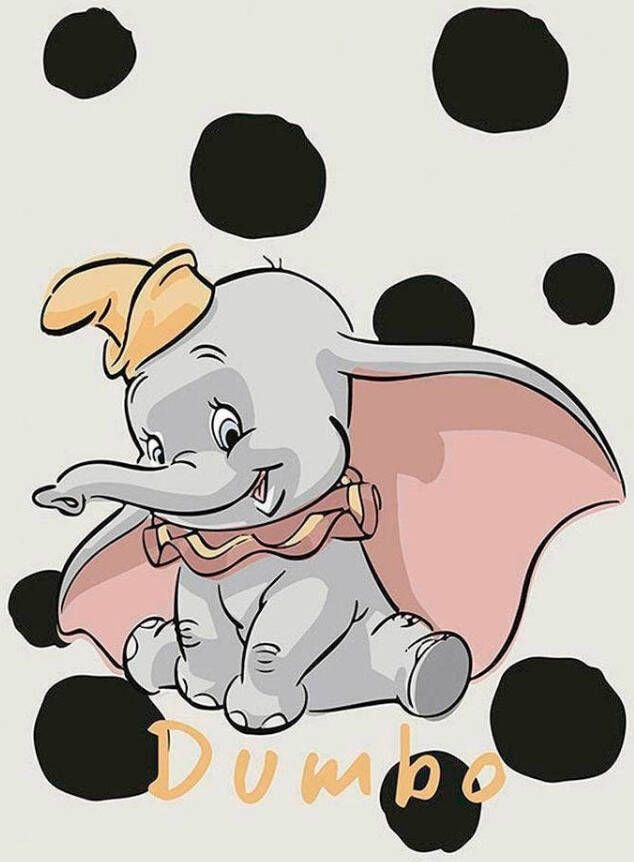 Komar Wanddecoratie Dumbo stippen Wanddecoratie voor de kinderkamer zonder lijst (1 stuk) - Foto 8