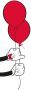 Komar Poster Mickey Mouse Balloon Kinderkamer slaapkamer woonkamer - Thumbnail 1