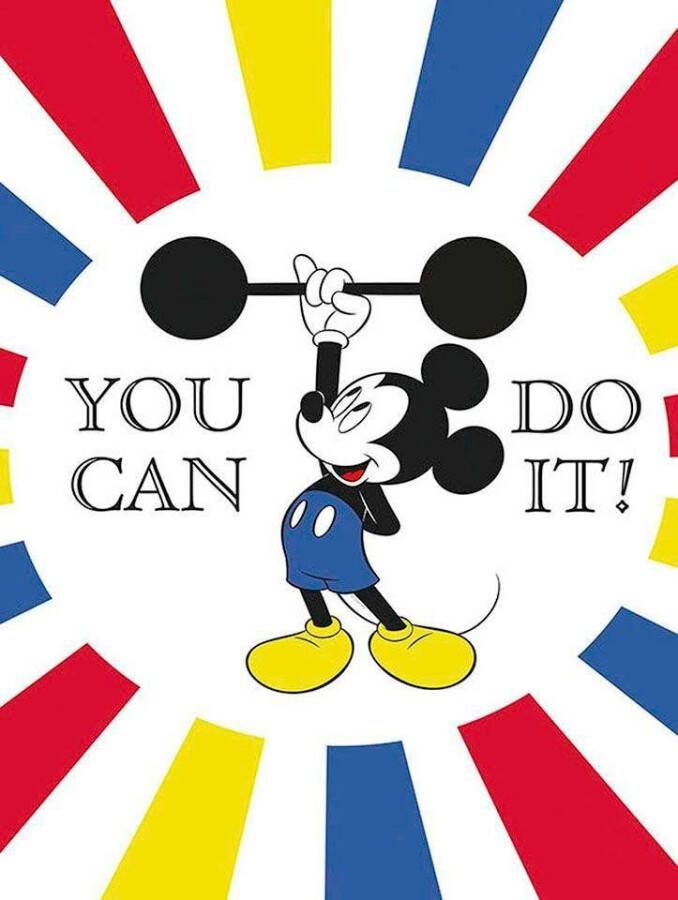 Komar Poster Mickey Mouse Do it Kinderkamer slaapkamer woonkamer - Foto 6