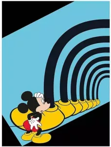 Komar Poster Mickey Mouse Foot tunnel Hoogte: 50 cm