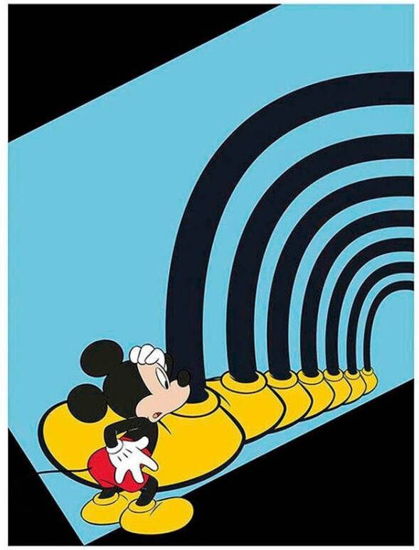 Komar Poster Mickey Mouse Foot tunnel Kinderkamer slaapkamer woonkamer - Foto 6