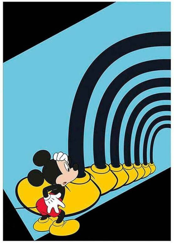 Komar Poster Mickey Mouse Foot tunnel Kinderkamer slaapkamer woonkamer - Foto 7