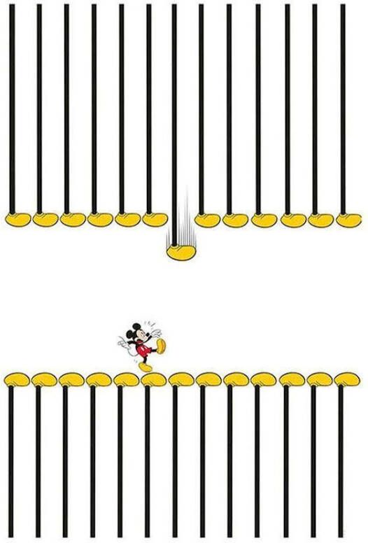 Komar Poster Mickey Mouse Footlines Kinderkamer slaapkamer woonkamer - Foto 8