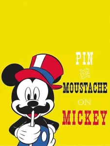 Komar Poster Mickey Mouse Moustache Hoogte: 40 cm