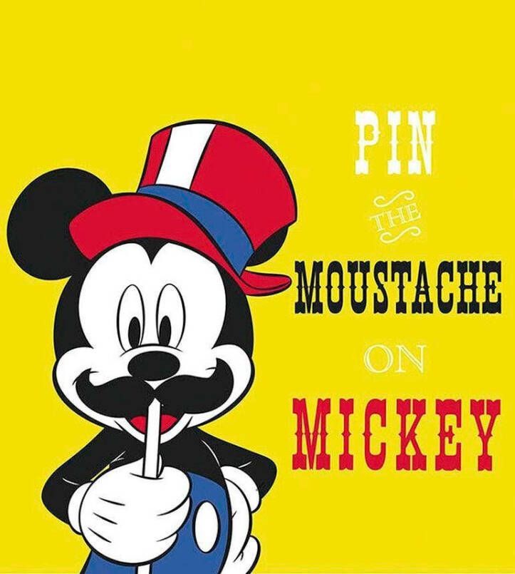 Komar Poster Mickey Mouse Moustache Kinderkamer slaapkamer woonkamer - Foto 8