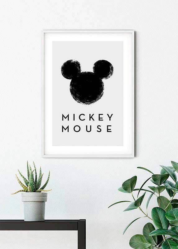 Komar Poster Mickey Mouse Silhouet Kinderkamer slaapkamer woonkamer - Foto 5