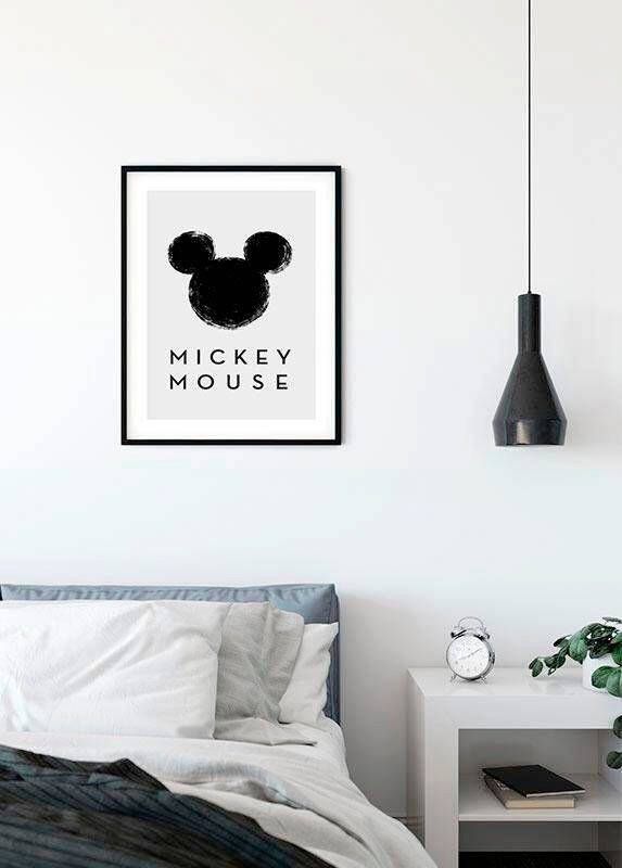 Komar Poster Mickey Mouse Silhouet Kinderkamer slaapkamer woonkamer - Foto 7