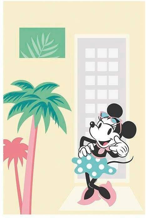 Komar Wanddecoratie Minnie Mouse Palms Wanddecoratie voor de kinderkamer zonder lijst (1 stuk) - Foto 6