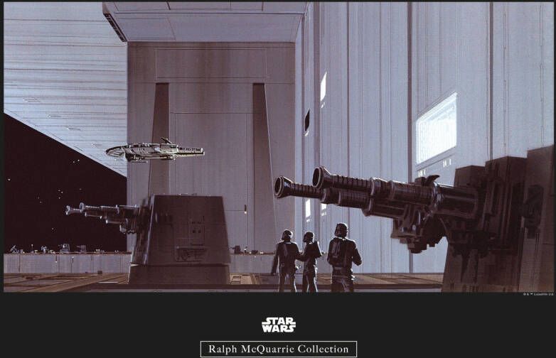 Komar Poster Star Wars Classic RMQ Death star Hangar - Foto 5