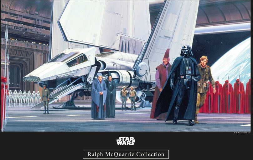 Komar Poster Star Wars Classic RMQ Death star Shuttle dok - Foto 5