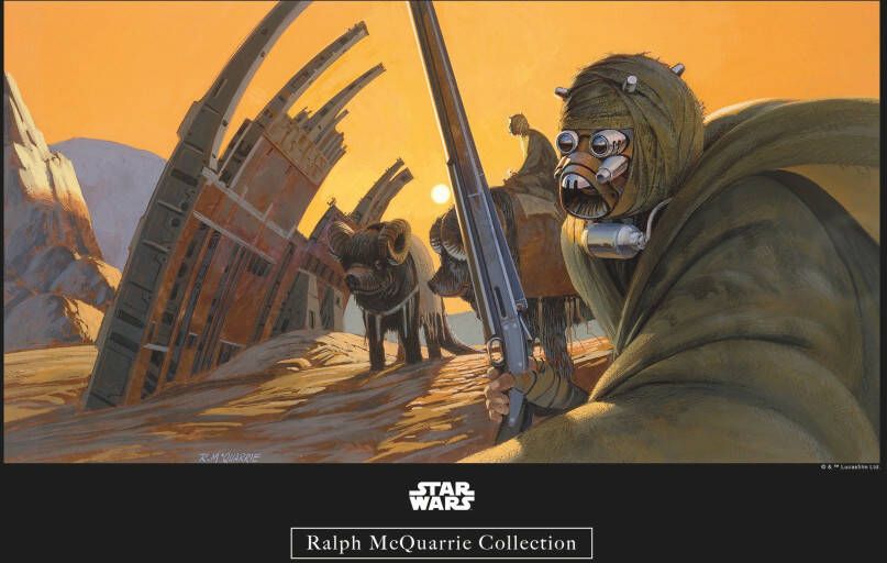 Komar Wanddecoratie Star Wars Classic RMQ Tusken Wanddecoratie voor de kinderkamer zonder lijst (1 stuk) - Foto 5