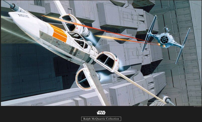 Komar Poster Star Wars Classic RMQ X-Wing vs TIE-Fighter - Foto 5