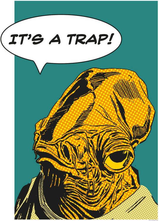 Komar Poster Star Wars Classic stripverhaal aandeel Ackbar - Foto 5