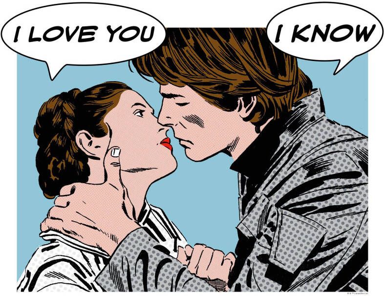 Komar Poster Star Wars Classic stripverhaal aandeel Leia Han - Foto 5