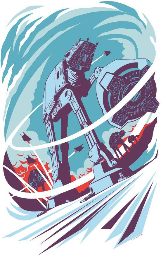 Komar Wanddecoratie Star Wars Classic Vector Hoth Wanddecoratie voor de kinderkamer zonder lijst (1 stuk) - Foto 5