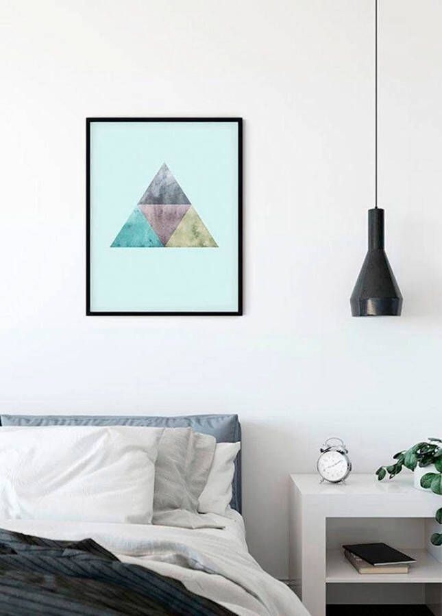 Komar Poster Triangles top blue Kinderkamer slaapkamer woonkamer - Foto 6