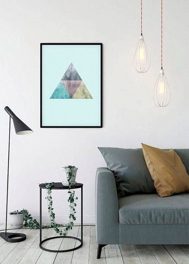 Komar Poster Triangles top blue Kinderkamer slaapkamer woonkamer - Foto 7
