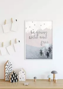 Komar Poster Wild and Free Hoogte: 50 cm
