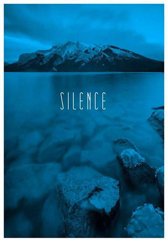 Komar Poster Word Lake Silence blue Kinderkamer slaapkamer woonkamer - Foto 7