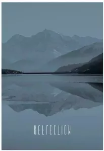 Komar Poster World Lake Reflection Steel Hoogte: 40 cm