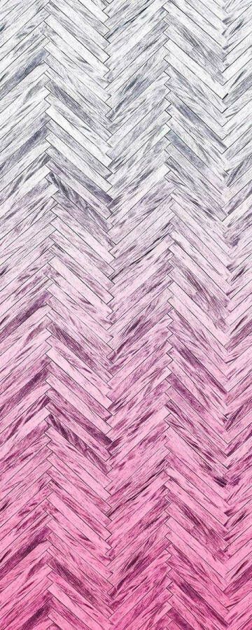 Home24 Fotobehang Herringbone Pink Komar