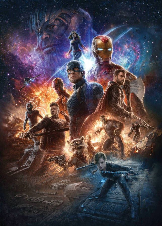 Komar Vliesbehang Avengers Battle of Worlds 200x280 cm (breedte x hoogte) - Foto 4