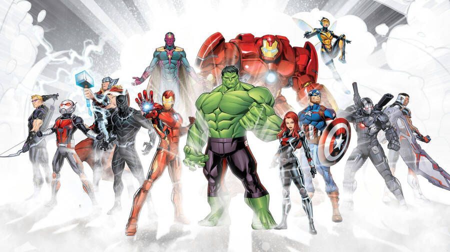 Komar Vliesbehang Avengers Unite 500x280 cm (breedte x hoogte) - Foto 3