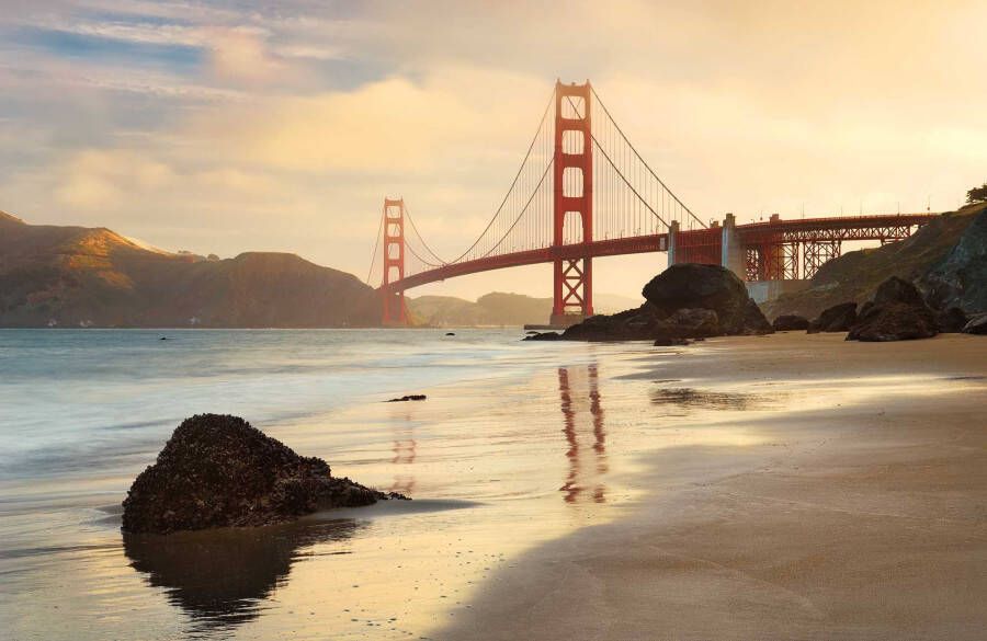 Komar Vliesbehang Golden Gate 400x260 cm (breedte x hoogte) (1 stuk) - Foto 6