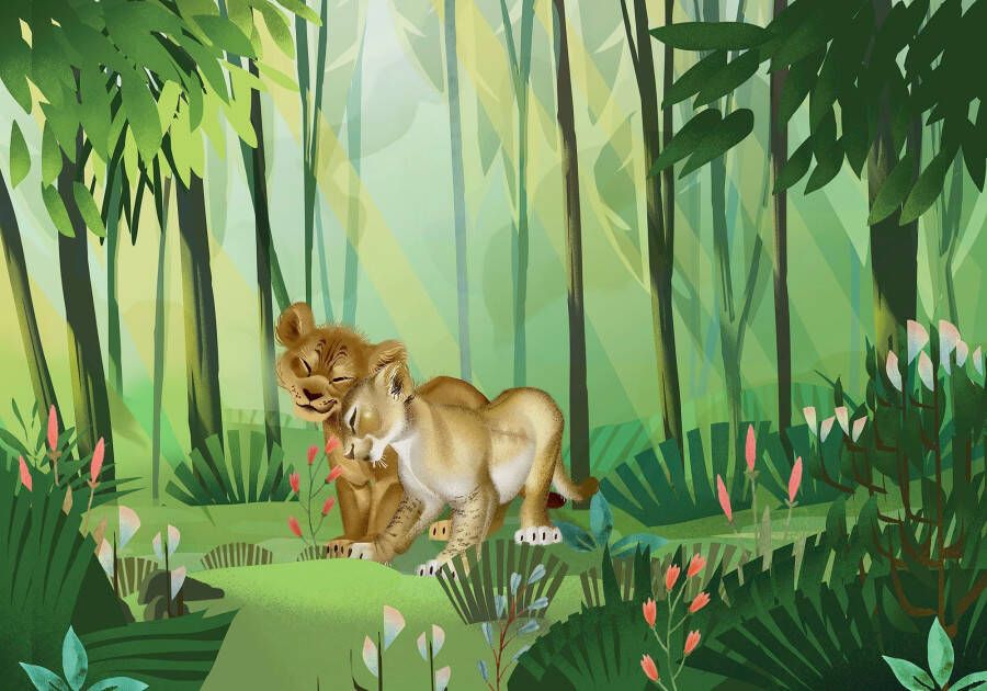 Komar Vliesbehang Digitale print vlies Lion King Love Afmeting 400 x 280 cm (set) - Foto 4