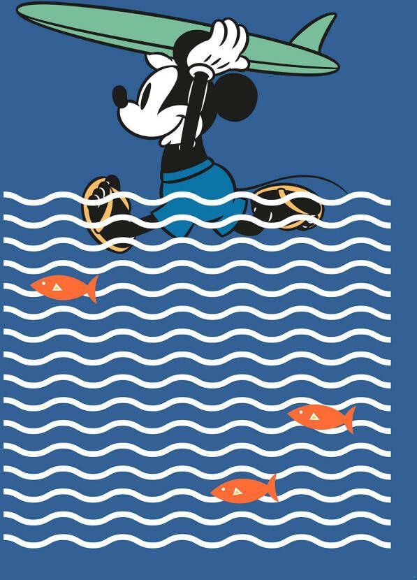 Komar Vliesbehang Digitale print vlies Mickey gone Surfin' Afmeting 200 x 280 cm (set) - Foto 4