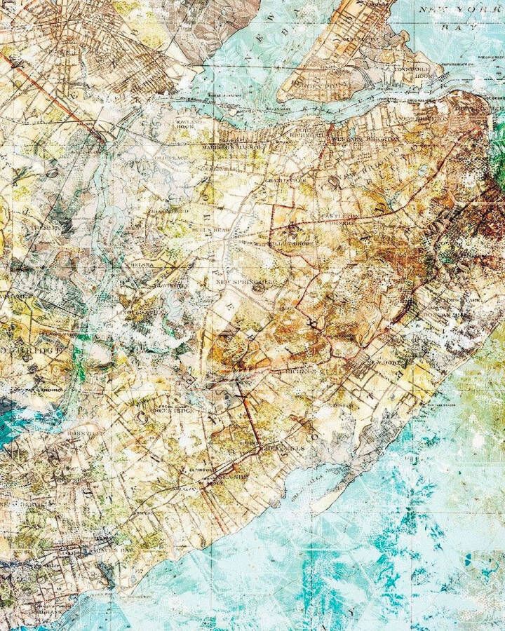 Komar Vliesbehang Digitale print vlies Mix Map Afmeting 200 x 250 cm (1 stuk) - Foto 3