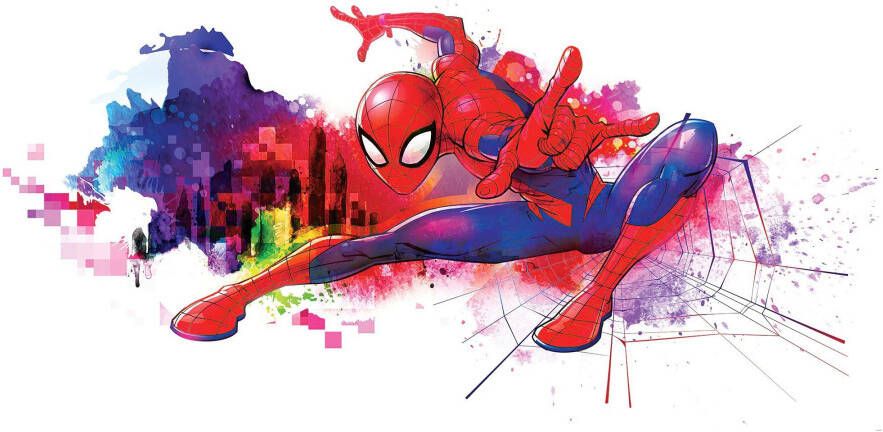 Komar Vliesbehang Spiderman graffiti 300x150 cm (breedte x hoogte) - Foto 3