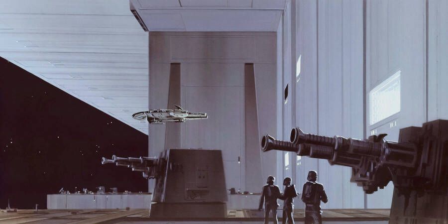 Komar Vliesbehang Star Wars Classic RMQ Death star Hangar (set) - Foto 5