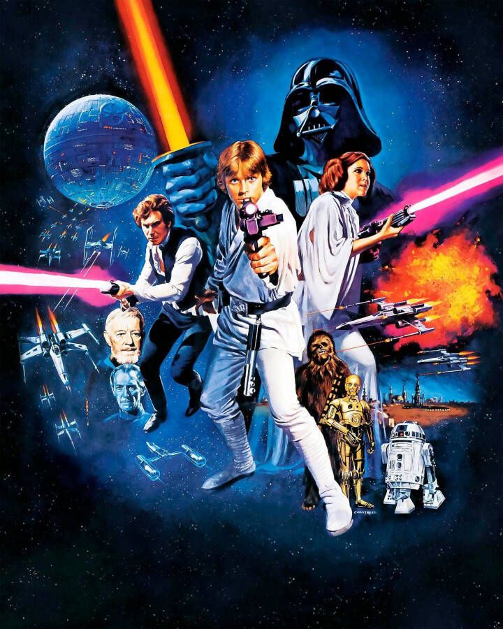 Komar Vliesbehang Digitale print vlies Star Wars Poster Classic 1 Afmeting 200 x 250 cm (1 stuk) - Foto 4