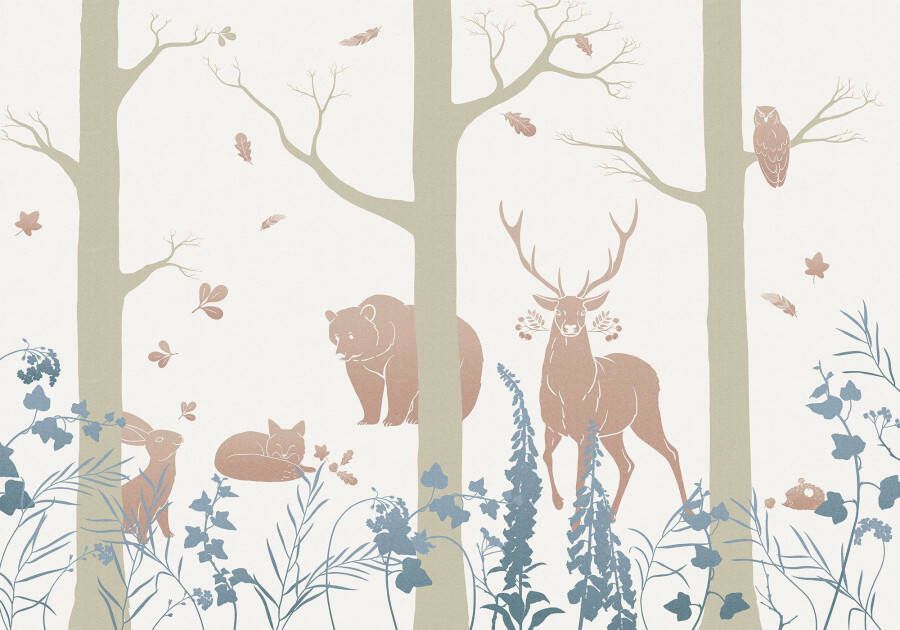 Komar Vliesbehang Vliestapete Forest Animals 400x280 cm (breedte x hoogte) - Foto 4