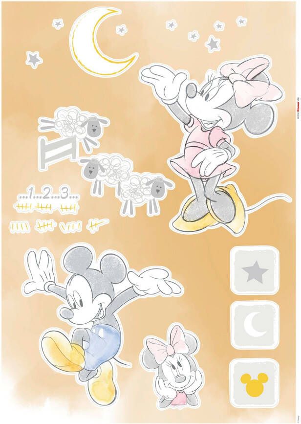 Komar Wandfolie Mickey Counting Sheeps afm. 50 x 70 cm (15-delig) - Foto 7
