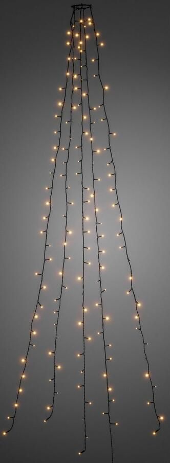 KONSTSMIDE Led-boomverlichting Kerstversiering kerstboomdecoratie Ledlichtsnoer met ring 5 strengen elk 3 m met 50 dioden voorgemonteerd - Foto 3