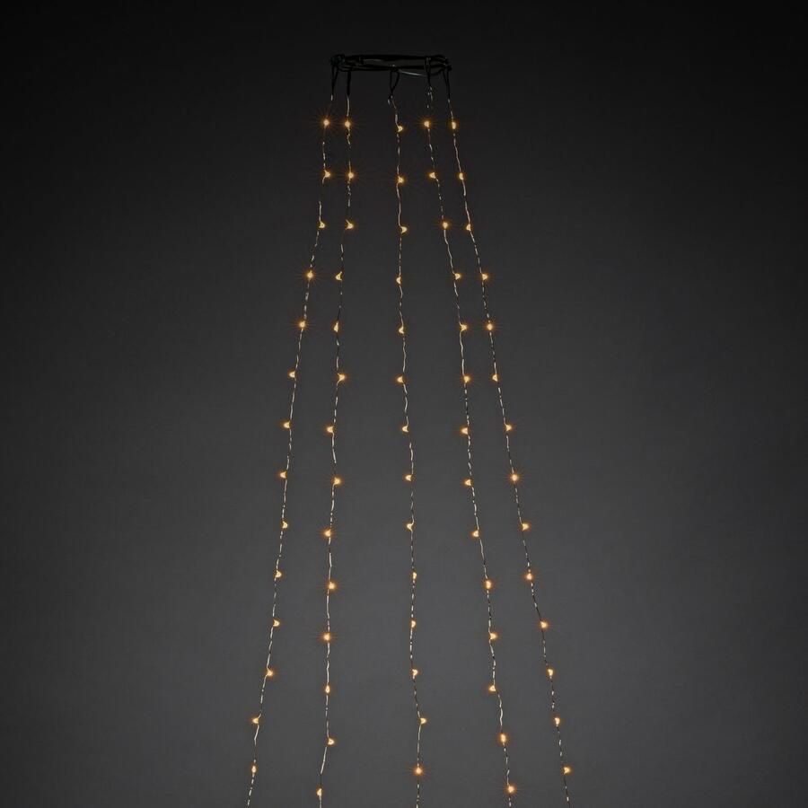 KONSTSMIDE Led-boomverlichting Ledlichtsnoer met ring ø 11 led druppel 5 strengen à 60 dioden (1 stuk) - Foto 2