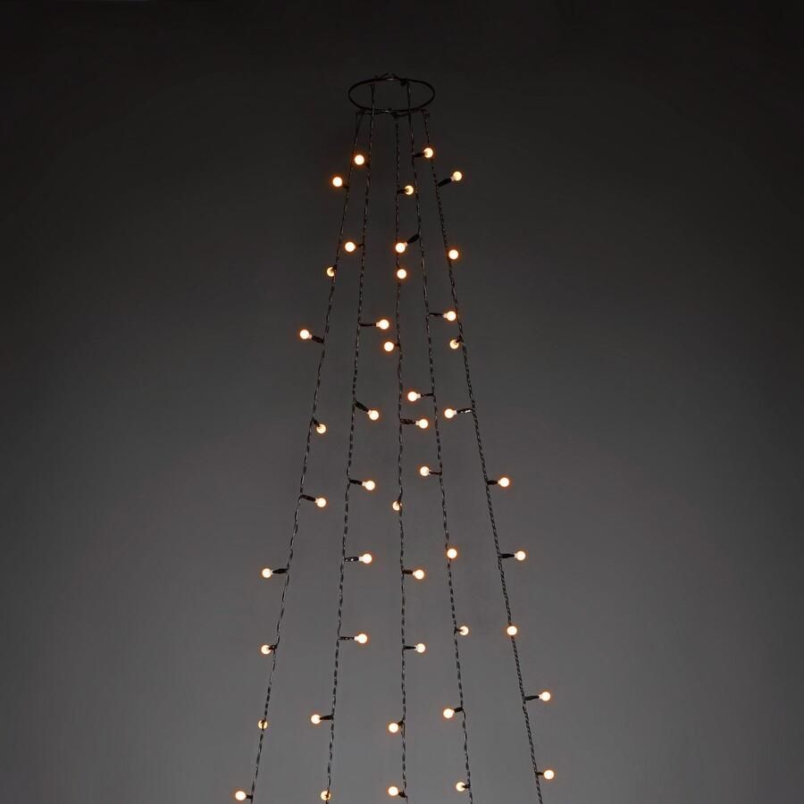 KONSTSMIDE Led-boomverlichting Ledlichtsnoer met ring ø 11 met globes 5 strengen à 50 dioden (1 stuk)