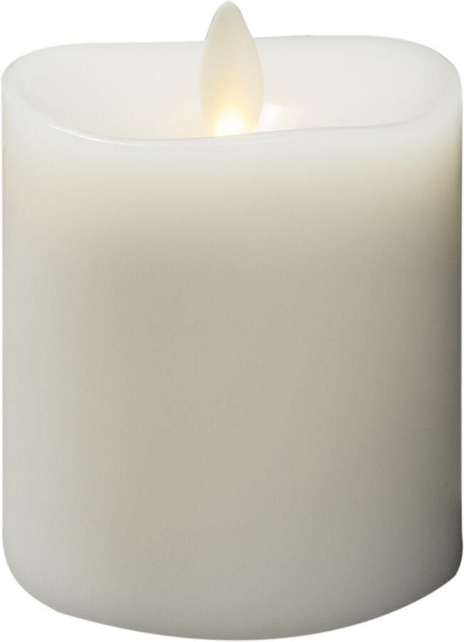 KONSTSMIDE Led-kaars van echte was crèmewit met 3D vlam en gesmolten rand (1-delig) - Foto 2