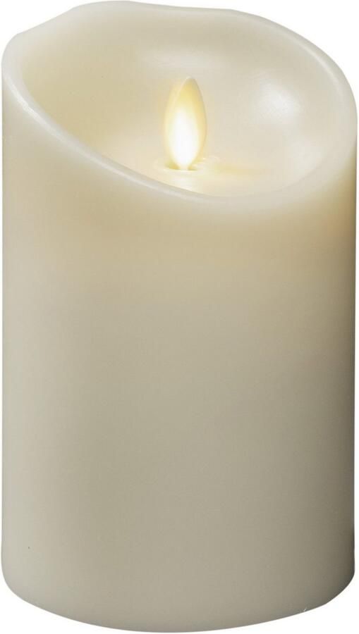 KONSTSMIDE Led-kaars van echte was crèmewit met 3D vlam en gesmolten rand (1-delig) - Foto 3