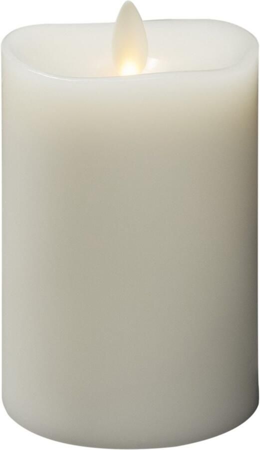 KONSTSMIDE Led-kaars van echte was crèmewit met 3D vlam en gesmolten rand (1-delig) - Foto 2