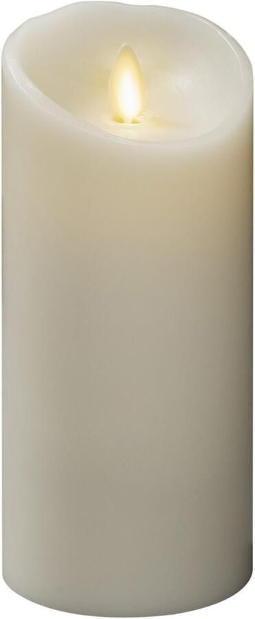 KONSTSMIDE Led-kaars van echte was crèmewit met 3D vlam en gesmolten rand (1-delig) - Foto 3