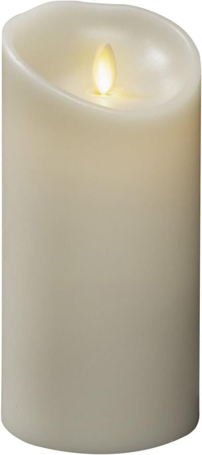 KONSTSMIDE Led-kaars van echte was crèmewit met 3D vlam en gesmolten rand (1-delig) - Foto 3